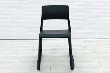 ヴィトラ Vitra Tip Ton ティプ トン ミーティングチェア 会議椅子 スタッキングチェア 中古オフィス家具 ベーシックダーク画像