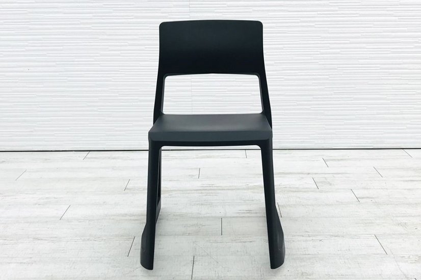 ヴィトラ Vitra Tip Ton ティプ トン ミーティングチェア 会議椅子 スタッキングチェア 中古オフィス家具 ベーシックダーク画像