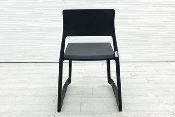 ヴィトラ Vitra Tip Ton ティプ トン ミーティングチェア 会議椅子 スタッキングチェア 中古オフィス家具 ベーシックダーク画像