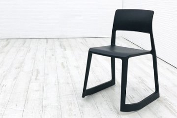 ヴィトラ Vitra Tip Ton ティプ トン ミーティングチェア 会議椅子 スタッキングチェア 中古オフィス家具 ベーシックダークの画像