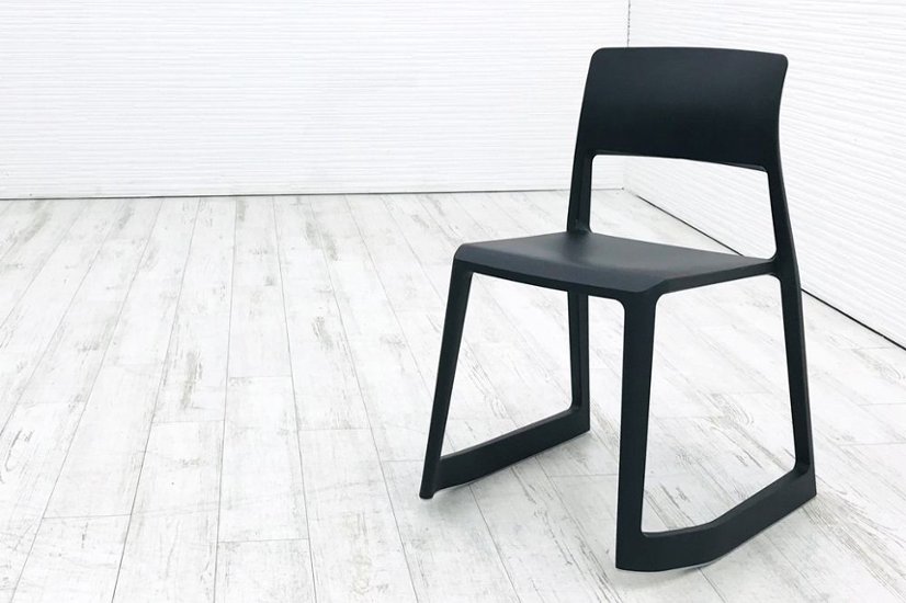 ヴィトラ Vitra Tip Ton ティプ トン ミーティングチェア 会議椅子 スタッキングチェア 中古オフィス家具 ベーシックダーク画像