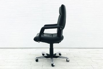 イマーゴチェア ヴィトラ Vitra イマーゴ 中古 ハイバック 革 ブラック 中古オフィス家具 エグゼクティブチェア 高級チェア画像