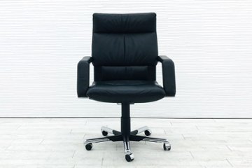 イマーゴチェア ヴィトラ Vitra イマーゴ 中古 ハイバック 革 ブラック 中古オフィス家具 エグゼクティブチェア 高級チェア画像