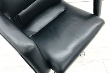 イマーゴチェア ヴィトラ Vitra イマーゴ 中古 ローバック 革 ブラック 中古オフィス家具 エグゼクティブチェア 高級チェア画像