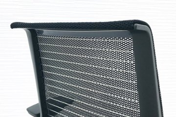 シンクチェア スチールケース 中古 中古オフィス家具 ブラック クッション メッシュ Steelcase Think 可動肘 アルミ脚画像