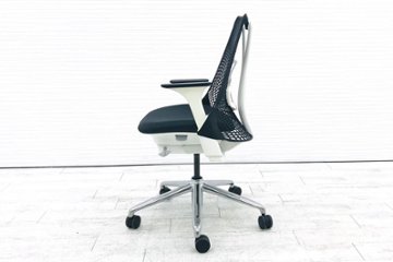 セイルチェア ハーマンミラー 2016年製 SAYL Chairs 中古 前傾チルト 可動肘 デザインチェア 中古オフィス家具 グレー ポリッシュ脚画像