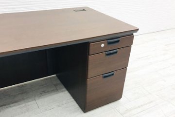 オカムラ 両袖机 幅1600 中古 役員デスク エグゼクティブデスク 中古机 中古オフィス家具 両袖デスク画像