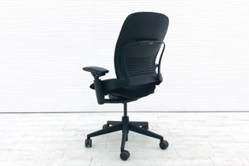 リープチェア V2 中古 スチールケース クッション 高級チェア Steelcase リープ Leap オフィスチェア ブラック 中古オフィス家具 46216179画像