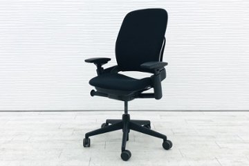 リープチェア V2 中古 スチールケース クッション 高級チェア Steelcase リープ Leap オフィスチェア ブラック 中古オフィス家具 46216179画像