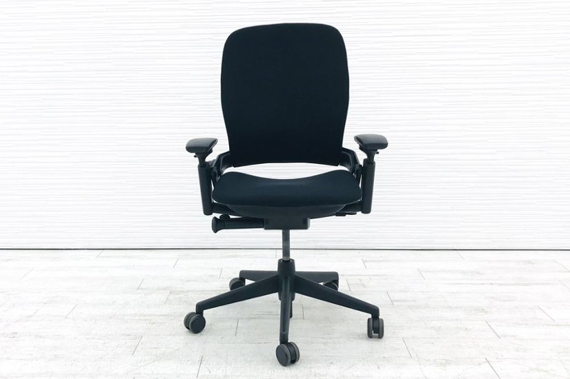 リープチェア V2 中古 スチールケース クッション 高級チェア Steelcase リープ Leap オフィスチェア ブラック 中古オフィス家具 46216179画像