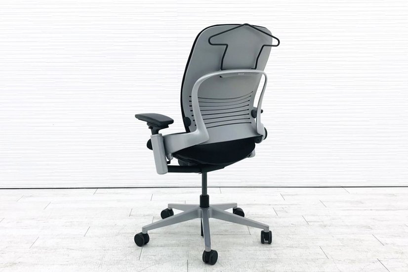 リープチェア V2 3Dニット スチールケース 中古 ブラック クッション Steelcase Leap 中古オフィス家具 OAチェア LEAP-21100画像