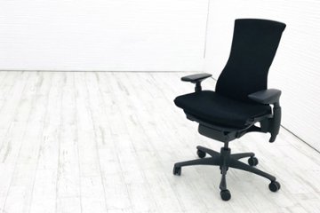 エンボディチェア 中古 ハーマンミラー Herman Miller オフィスチェア 高機能チェア 中古オフィス家具 ブラックの画像