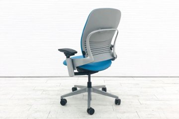 リープチェア V2 スチールケース  LEAP20100 中古 クッション Steelcase Leap 中古オフィス家具 OAチェア ブルー画像