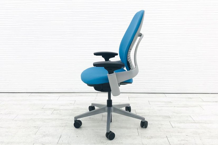 リープチェア V2 スチールケース  LEAP20100 中古 クッション Steelcase Leap 中古オフィス家具 OAチェア ブルー画像