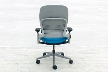 リープチェア V2 スチールケース  LEAP20100 中古 クッション Steelcase Leap 中古オフィス家具 OAチェア ブルー画像