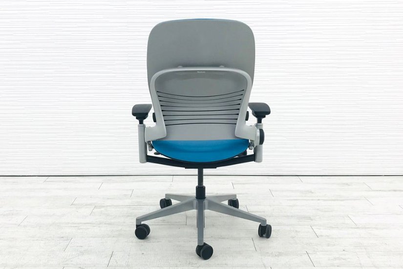 リープチェア V2 スチールケース  LEAP20100 中古 クッション Steelcase Leap 中古オフィス家具 OAチェア ブルー画像