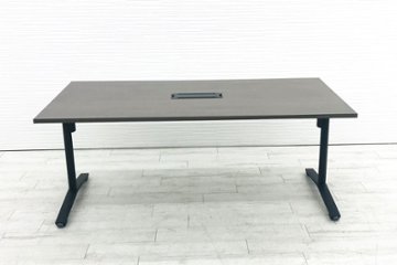 ビエナ コクヨ 会議机 ミーティングテーブル 中古 W1800×D900mm×H720mm 幅1800 中古オフィス家具 キャスタータイプ画像