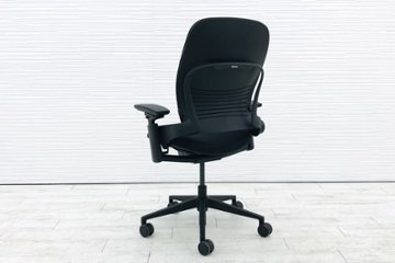 リープチェア V2 APモデル スチールケース 中古 ブラック クッション Steelcase Leap 中古オフィス家具 OAチェア画像