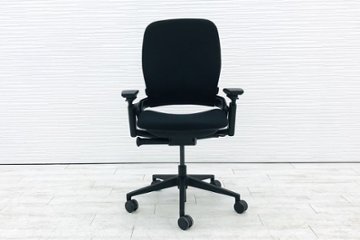 リープチェア V2 APモデル スチールケース 中古 ブラック クッション Steelcase Leap 中古オフィス家具 OAチェア画像