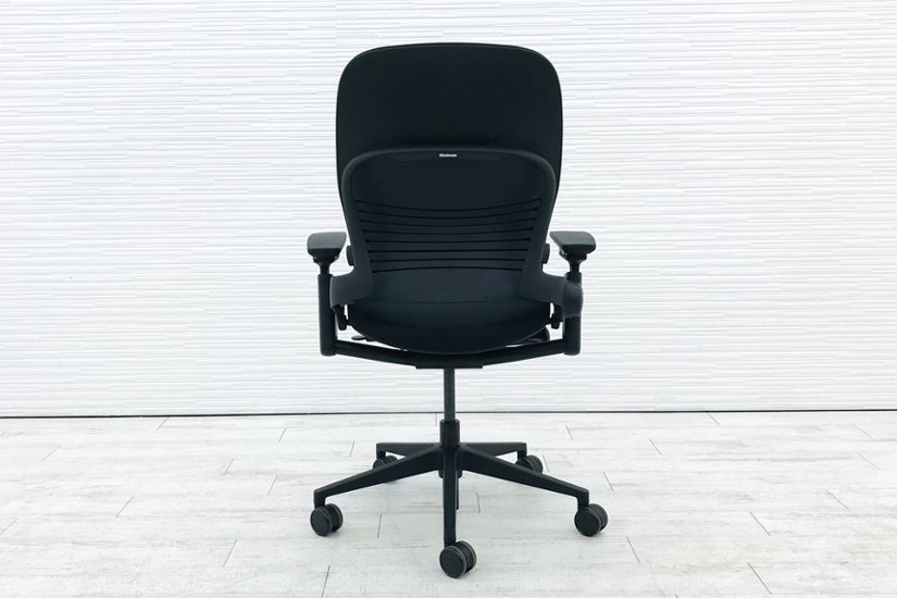 リープチェア V2 APモデル スチールケース 中古 ブラック クッション Steelcase Leap 中古オフィス家具 OAチェア画像