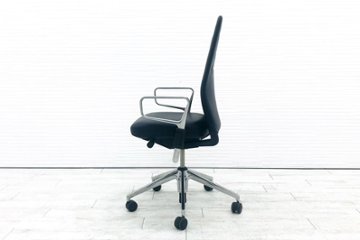 ヴィトラ ID chair レザー 中古 Vitra 中古 デザイナーズチェア ブラック アントニオ・チッテリオ ブラック 中古オフィス家具画像