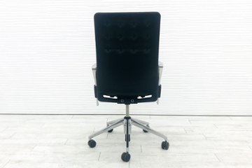 ヴィトラ ID chair レザー 中古 Vitra 中古 デザイナーズチェア ブラック アントニオ・チッテリオ ブラック 中古オフィス家具画像