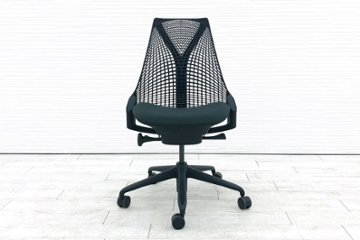 セイルチェア 2016年製 中古 ハーマンミラー 【前傾チルト無】 中古オフィスチェア SAYL Chairs 中古オフィス家具 肘無 ダークグリーン画像