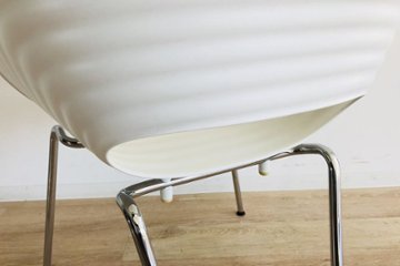 トムバックチェア ヴィトラ トムバック 中古 中古オフィス家具 Vitra Tom Vac Tomvac スタッキングチェア ホワイト画像