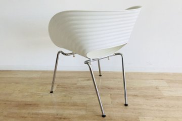 トムバックチェア ヴィトラ トムバック 中古 中古オフィス家具 Vitra Tom Vac Tomvac スタッキングチェア ホワイト画像