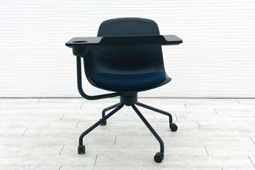 コクヨ All in One(オールインワン)シリーズ 中古 会議椅子 ミーティングチェア 中古オフィス家具 K02-B822W ナイトブルー画像