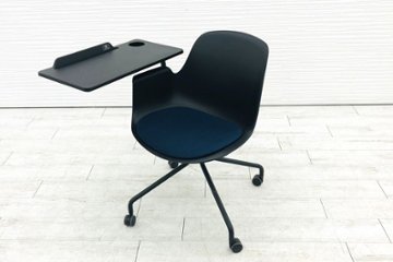 コクヨ All in One(オールインワン)シリーズ 中古 会議椅子 ミーティングチェア 中古オフィス家具 K02-B822W ナイトブルー画像