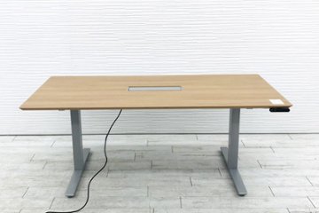 電動机 オカムラ スイフト 昇降テーブル 中古机 W1800 幅1800 ミーティングテーブル 700H～1250H 中古オフィス家具 【訳あり】画像