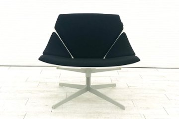 フリッツハンセン スペースチェア SPACE ラウンジチェア FritzHansen イエス+ラウブ ホワイト 中古オフィス家具画像