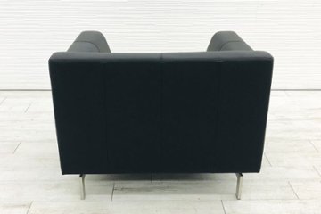 ロルフベンツ 応接ソファ ROLF BENZ 中古 本革 レザー 応接家具 応接ソファー 中古オフィス家具 ブラック画像