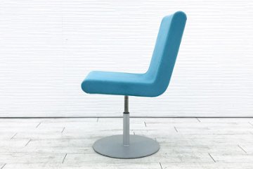 カッシーナ ブーメラン プリュス ラウンジスウィベルチェア Cassina 中古オフィス家具 ブルー画像