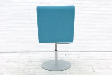 カッシーナ ブーメラン プリュス ラウンジスウィベルチェア Cassina 中古オフィス家具 ブルー画像