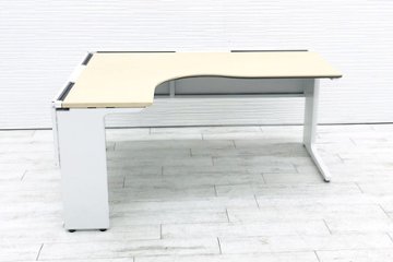 コクヨ L型デスク 1600×1200 L字デスク 中古 Ｌ字机 中古デスク 中古オフィス家具 オフィスデスク 事務机 左1200mm画像