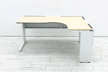 コクヨ L型デスク 1600×1200 L字デスク 中古 Ｌ字机 中古デスク 中古オフィス家具 オフィスデスク 事務机 右1200mm画像