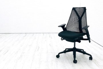 セイルチェア 中古 ハーマンミラー 在宅ワークチェア オフィスチェア ダークグリーン SAYL Chairs 中古オフィス家具の画像