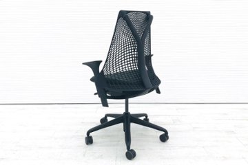 セイルチェア 中古 ハーマンミラー 在宅ワークチェア オフィスチェア ダークグリーン SAYL Chairs 中古オフィス家具画像