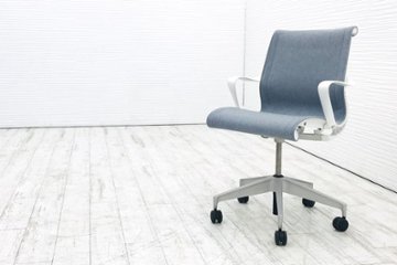 ハーマンミラー セトゥーチェア 中古 2018年製 Setu Chair マルチパーパスチェア ５本脚タイプ リボンアーム グレー系色画像