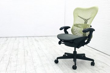 ミラチェア 中古 ハーマンミラー Herman Miller シトロン 可動肘 Mirra Chair メッシュ 中古オフィス家具画像