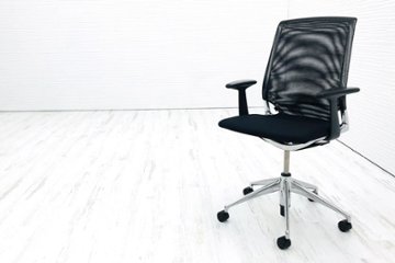 メダチェア 中古 ヴィトラ Vitra メダ MEDA 肘付 中古オフィス家具 ブラック 肘付 クッション画像