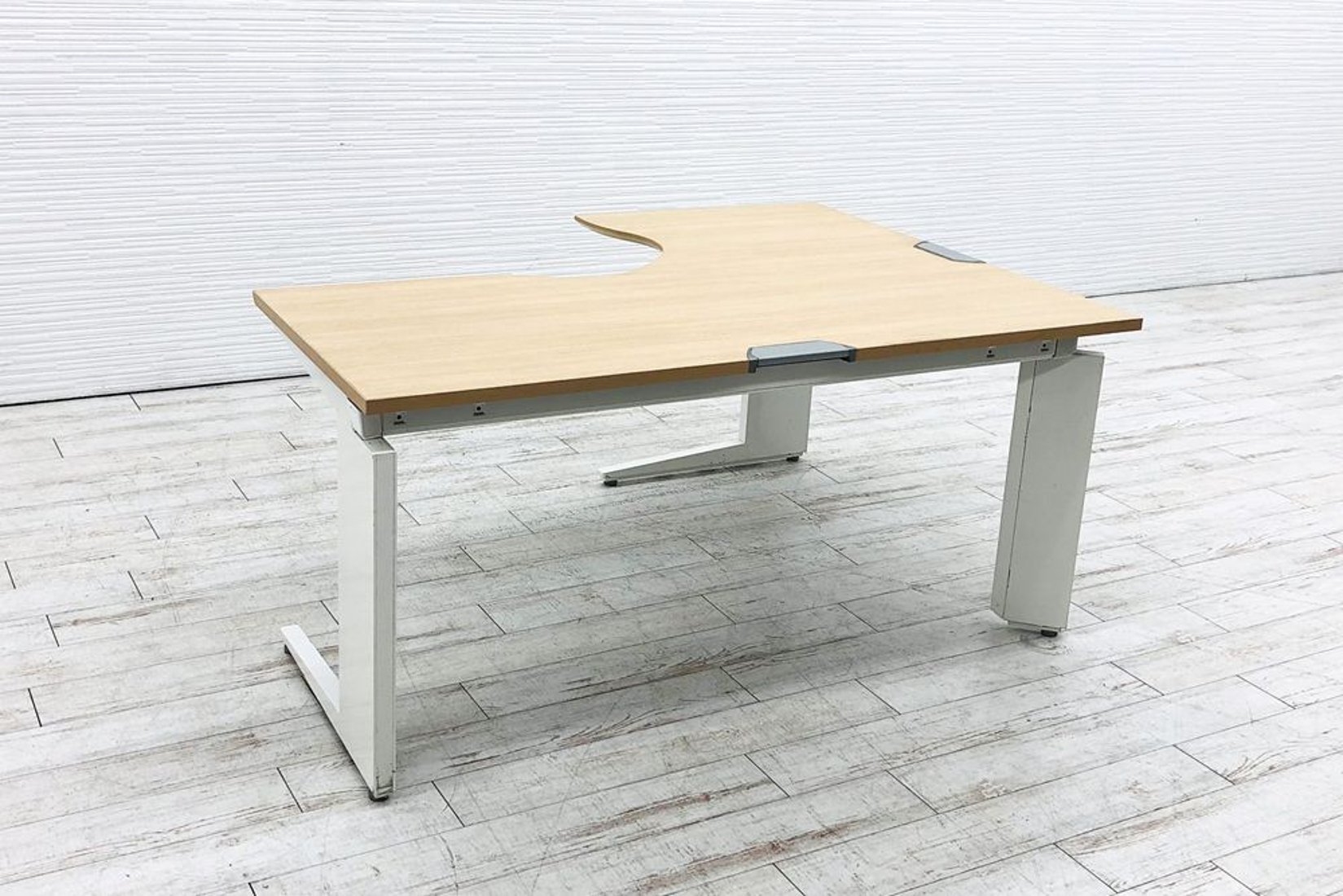 オカムラ L型デスク L字デスク 中古 1600×1200 L字机 中古デスク 中古 