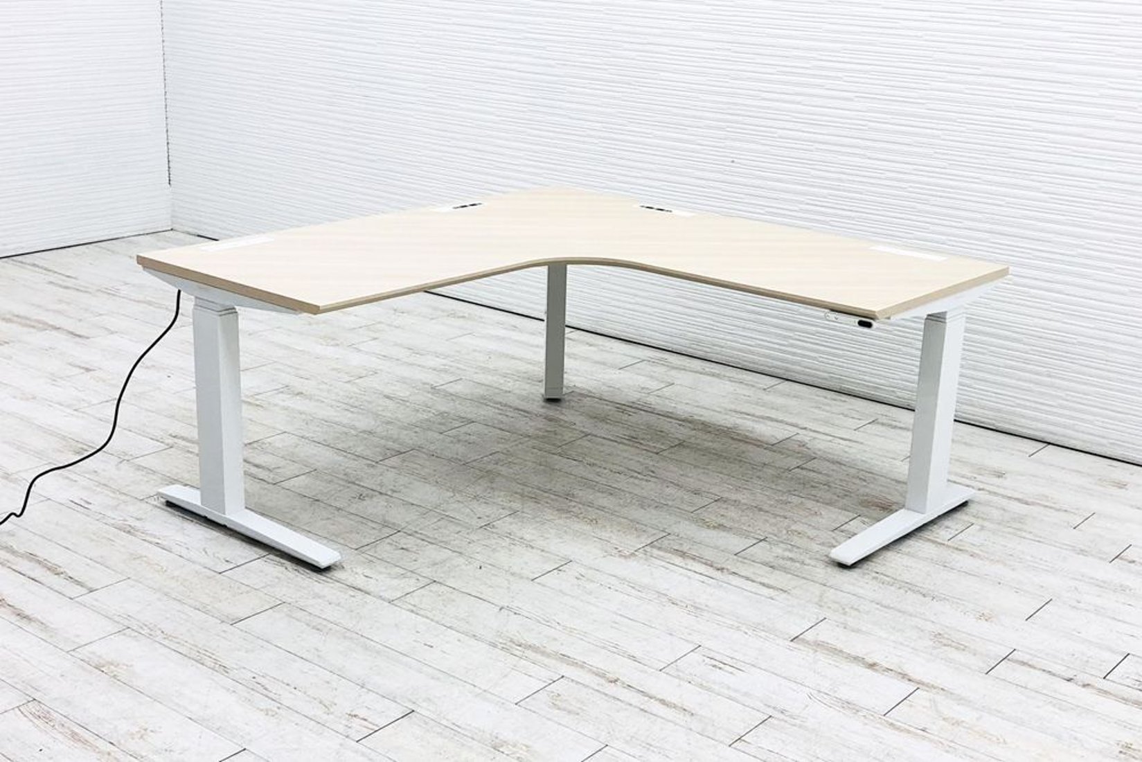 オカムラ スイフト 電動昇降デスク 中古 L型デスク 1550×1550 L字 