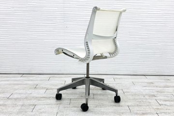 ハーマンミラー マルチパーパスチェア セトゥー 中古  セトゥーチェア  Setu Chair 中古オフィス家具 メッシュ ホワイト画像