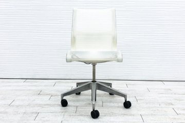 ハーマンミラー マルチパーパスチェア セトゥー 中古  セトゥーチェア  Setu Chair 中古オフィス家具 メッシュ ホワイト画像