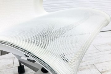 ハーマンミラー マルチパーパスチェア セトゥー 中古  セトゥーチェア  Setu Chair 中古オフィス家具 メッシュ ホワイト画像