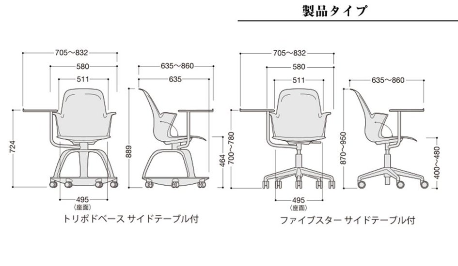 ノードチェア スチールケース 中古 ミーティングチェア 多目的チェア 480120 会議椅子 学習チェア 教育用チェア 中古オフィス家具 シトロン画像