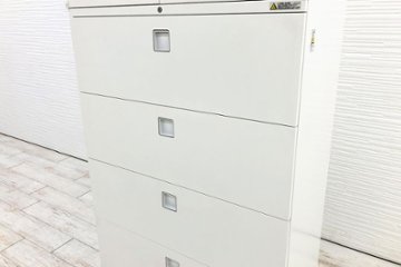  【2段両開き＋4段ラテラルセット】 オカムラ レクトライン 中古 幅800 4段ラテラル 両開き書庫 スチール書庫 中古オフィス家具 800/450/1960画像